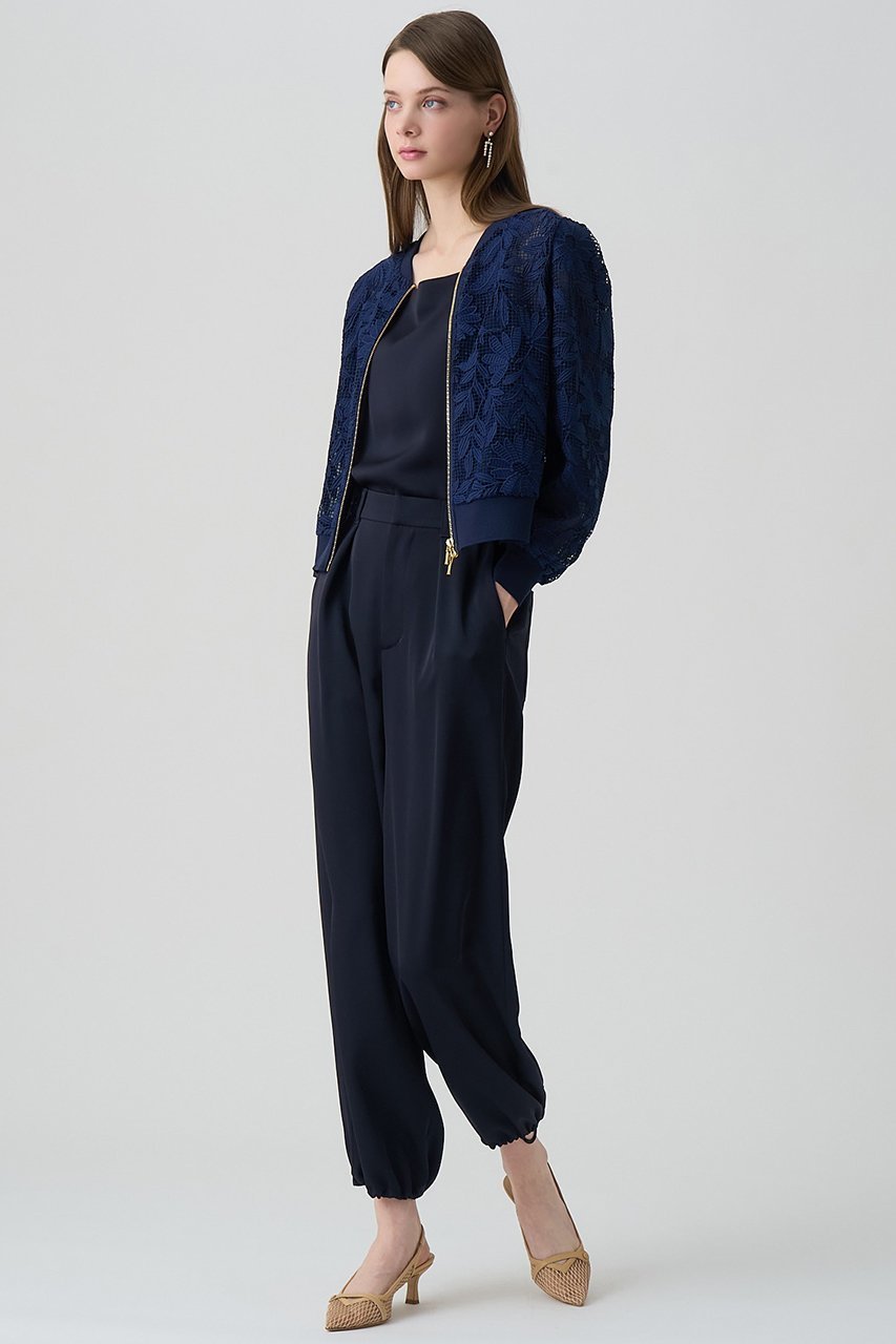 【アナイ/ANAYI】のフルールジップブルゾン 人気、トレンドファッション・服の通販 founy(ファニー) 　ファッション　Fashion　レディースファッション　Fashion for Women　アウター　Coat / Outerwear Collection　レディースジャケット・軽アウター　Jackets　ブルゾンジャケット・スポーティアウター　Blouson Jackets　エレガント 上品　Elegant　ジャケット　Jacket, Outerwear　スリーブ　Sleeve, Long Sleeve / Short Sleeve　フェミニン　Feminine, Girly　ブルゾン　Blouson, Bomber Jacket　メッシュ　Mesh, Net Fabric　レース　Lace, Lace Fabric　再入荷　Restock / Back in Stock　夏　Summer　春　Spring　S/S・春夏　SS, Spring/Summer, Warm Season　other-7|ID: prp329100004380639 ipo3291000000032958105