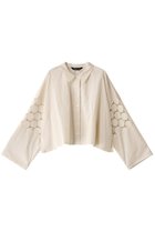 【ミズイロ インド/mizuiro ind】のlace mix box shirt シャツ ivory|ID:prp329100004380644