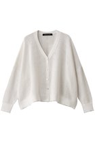 【ミズイロ インド/mizuiro ind】のsheer patterned V neck C/D カーディガン off white|ID:prp329100004380645