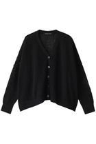 【ミズイロ インド/mizuiro ind】のsheer patterned V neck C/D カーディガン black|ID:prp329100004380645