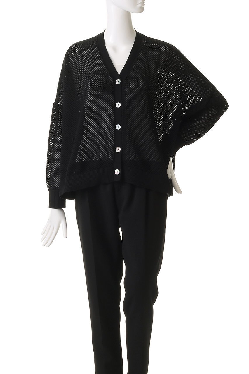 【ミズイロ インド/mizuiro ind】のsheer patterned V neck C/D カーディガン 人気、トレンドファッション・服の通販 founy(ファニー) 　ファッション　Fashion　レディースファッション　Fashion for Women　トップス・カットソー　Cut & Sew Tops　ニット　Knit Tops & Sweaters　カーディガン・羽織り　Layered Style Cardigans　おすすめ　Recommended / Our Picks　カーディガン　Cardigan, Knitwear　シアー　Sheer, See-Through　メッシュ　Mesh, Net Fabric　夏　Summer　春　Spring　S/S・春夏　SS, Spring/Summer, Warm Season　other-2|ID: prp329100004380645 ipo3291000000032952108