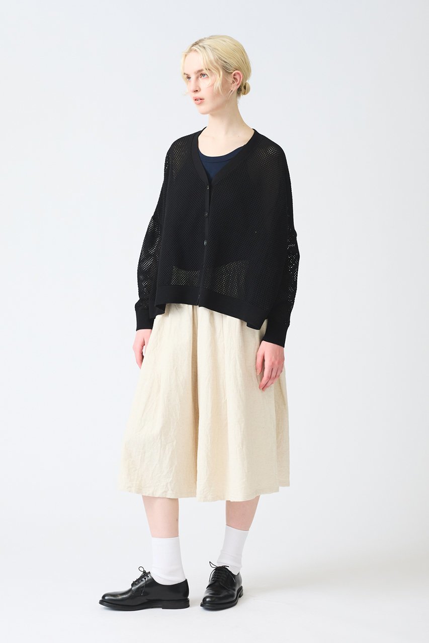 【ミズイロ インド/mizuiro ind】のsheer patterned V neck C/D カーディガン 人気、トレンドファッション・服の通販 founy(ファニー) 　ファッション　Fashion　レディースファッション　Fashion for Women　トップス・カットソー　Cut & Sew Tops　ニット　Knit Tops & Sweaters　カーディガン・羽織り　Layered Style Cardigans　おすすめ　Recommended / Our Picks　カーディガン　Cardigan, Knitwear　シアー　Sheer, See-Through　メッシュ　Mesh, Net Fabric　夏　Summer　春　Spring　S/S・春夏　SS, Spring/Summer, Warm Season　other-7|ID: prp329100004380645 ipo3291000000032952125