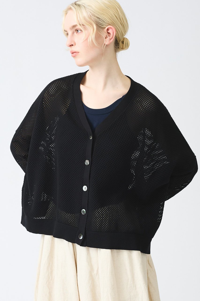 【ミズイロ インド/mizuiro ind】のsheer patterned V neck C/D カーディガン 人気、トレンドファッション・服の通販 founy(ファニー) 　ファッション　Fashion　レディースファッション　Fashion for Women　トップス・カットソー　Cut & Sew Tops　ニット　Knit Tops & Sweaters　カーディガン・羽織り　Layered Style Cardigans　おすすめ　Recommended / Our Picks　カーディガン　Cardigan, Knitwear　シアー　Sheer, See-Through　メッシュ　Mesh, Net Fabric　夏　Summer　春　Spring　S/S・春夏　SS, Spring/Summer, Warm Season　other-8|ID: prp329100004380645 ipo3291000000032952131