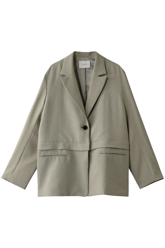 【マノフ/MANOF】の2WAY ZIP JACKET/ジャケット インテリア・キッズ・メンズ・レディースファッション・服の通販 founy(ファニー) https://founy.com/ ファッション Fashion レディースファッション Fashion for Women アウター Coat / Outerwear Collection レディースジャケット・軽アウター Jackets インナー Innerwear オケージョン Occasion Wear ジップ Zip, Zipper ジャケット Jacket, Outerwear マニッシュ Mannish, Boyish |ID: prp329100004381503 ipo3291000000032966825