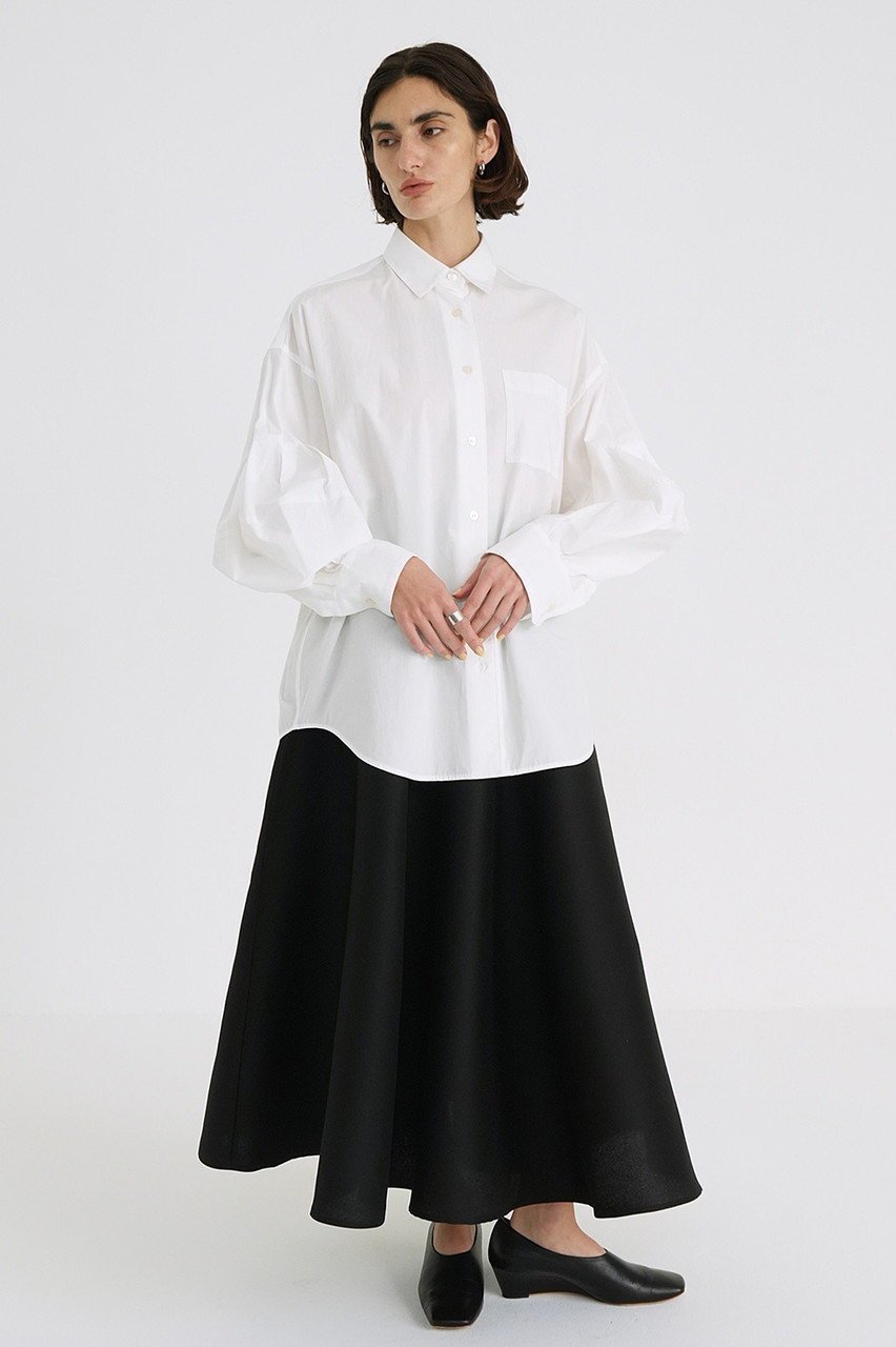 【クラネ/CLANE】のVOLUME SLEEVE SHIRTS/シャツ 人気、トレンドファッション・服の通販 founy(ファニー) 　ファッション　Fashion　レディースファッション　Fashion for Women　トップス・カットソー　Cut & Sew Tops　シャツ・ブラウス・オフィスカジュアル　Elegant Blouses & Button-Ups　ボリューム袖・フリルスリーブブラウス　Voluminous & Ruffle Sleeves / Puffy Sleeve Tops　サングラス　Sunglasses, Shades　スリーブ　Sleeve, Long Sleeve / Short Sleeve　タートルネック　Turtleneck, High Neck　フロント　Front, Front Design　メガネ　Glasses, Eyewear　ループ　Loop, Loop Knit　ロング　Long, Long-Length　エレガント 上品　Elegant　other-6|ID: prp329100004381504 ipo3291000000032866163