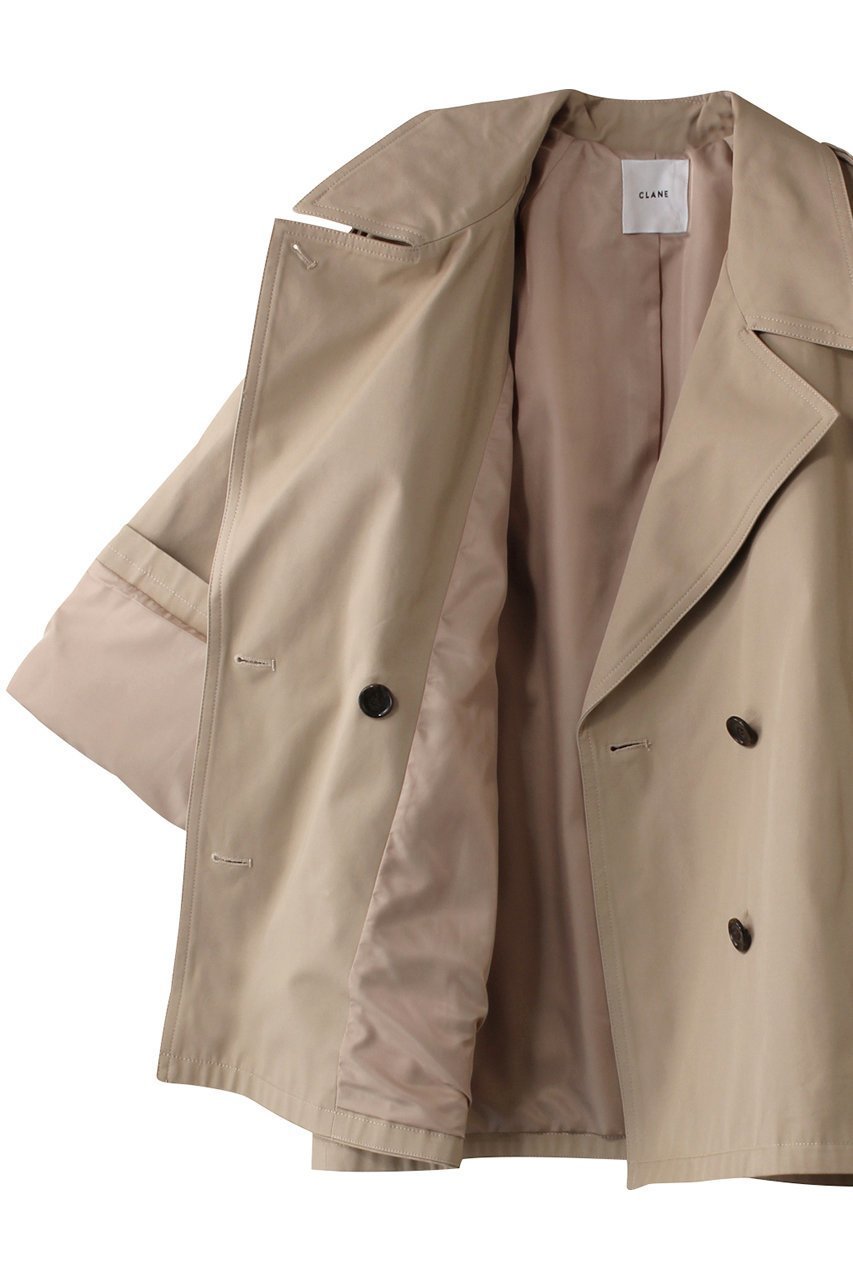 【クラネ/CLANE】のOVER SHORT TRENCH COAT/ショートコート 人気、トレンドファッション・服の通販 founy(ファニー) 　ファッション　Fashion　レディースファッション　Fashion for Women　アウター　Coat / Outerwear Collection　コート・ロングコート・ピーコート　Long Coats, Peacoats & More　トレンチコート / 春秋の定番アウター　Trench Coats　ショート　Short, Short Length　バランス　Balance, Style Balance　other-6|ID: prp329100004381505 ipo3291000000032927619