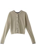 【クラネ/CLANE】のW FACE BICOLOR SHEER C/D/ニットカーディガン MOSS GREEN|ID: prp329100004381506 ipo3291000000032952224