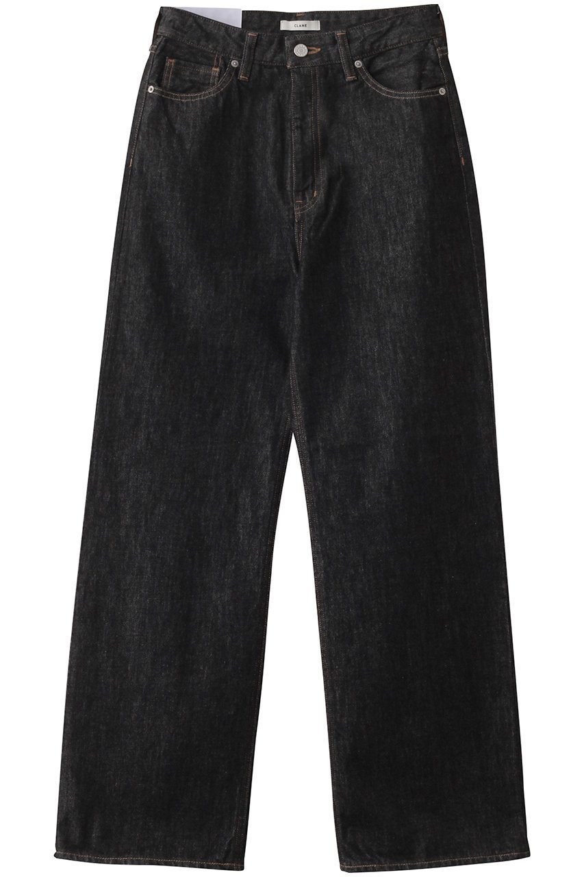 【クラネ/CLANE】のSECOND DENIM PANTS/デニムパンツ インテリア・キッズ・メンズ・レディースファッション・服の通販 founy(ファニー) 　ファッション　Fashion　レディースファッション　Fashion for Women　パンツ　Pants & Trousers　デニムパンツ・ジーンズ・美脚デニム　Denim Jeans & Pants　ストレート　Straight, Straight Cut　デニム　Denim, Jeans Material　ロング　Long, Long-Length　ワイド　Wide, Wide Fit　定番　Standard, Basic Item　LIGHT BLACK|ID: prp329100004381507 ipo3291000000032925235