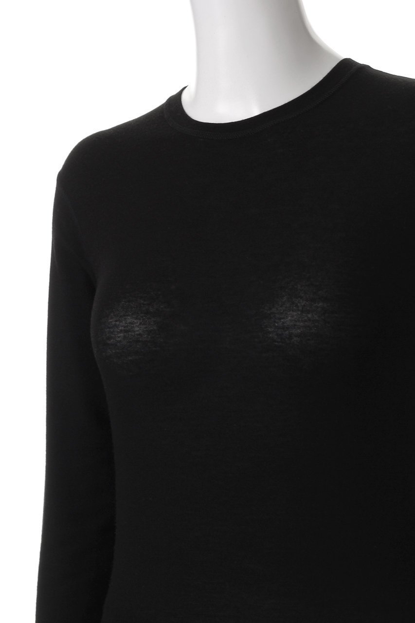 【クラネ/CLANE】のCOMFORTABLE CREW TOPS/Tシャツ 人気、トレンドファッション・服の通販 founy(ファニー) 　ファッション　Fashion　レディースファッション　WOMEN　トップス・カットソー　Tops/Tshirt　シャツ/ブラウス　Shirts/Blouses　ロング / Tシャツ　T-Shirts　カットソー　Cut and Sewn　なめらか　Smooth　インナー　Inner　カシミヤ　Cashmere　シンプル　Simple　スリーブ　Sleeve　フィット　Fit　ロング　Long　other-5|ID: prp329100004381508 ipo3291000000031334476