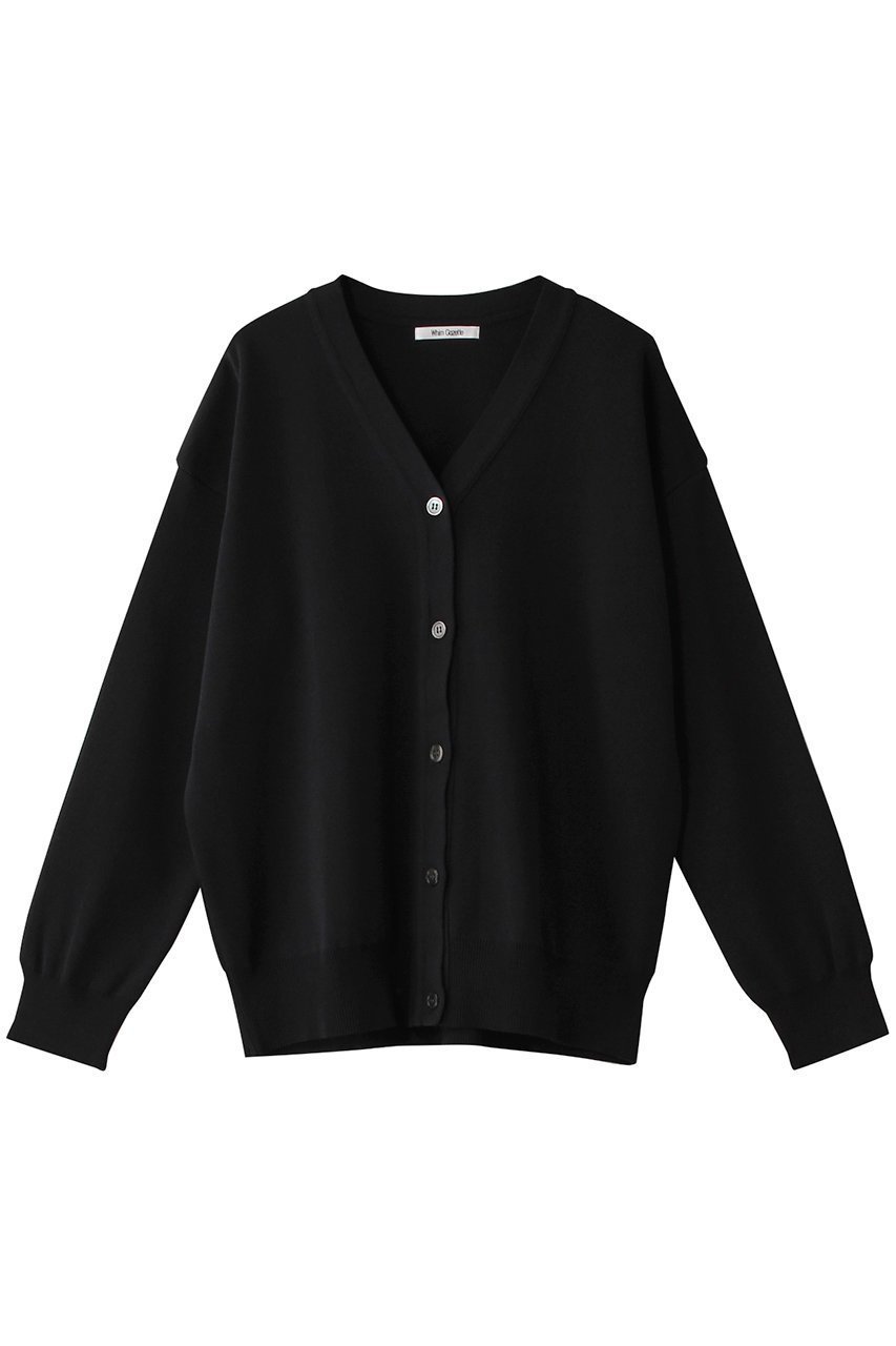 【ウィムガゼット/Whim Gazette】のソウバリカーディガン インテリア・キッズ・メンズ・レディースファッション・服の通販 founy(ファニー) 　ファッション　Fashion　レディースファッション　Fashion for Women　トップス・カットソー　Cut & Sew Tops　ニット　Knit Tops & Sweaters　カーディガン・羽織り　Layered Style Cardigans　おすすめ　Recommended / Our Picks　カーディガン　Cardigan, Knitwear　シンプル　Simple, Minimal　ブラック|ID: prp329100004381514 ipo3291000000032952172