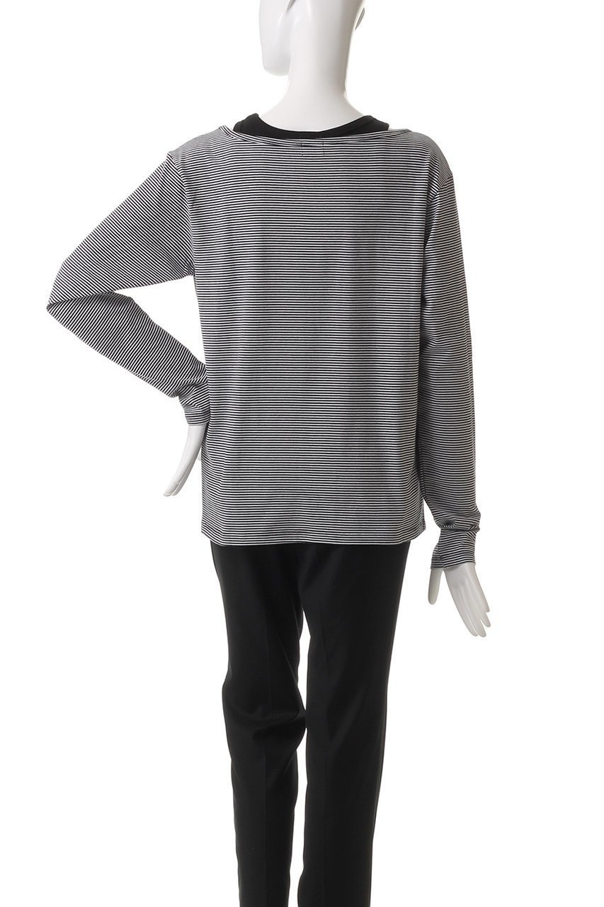 【マノフ/MANOF】のLAYER BORODER CUT TOPS/カットソー 人気、トレンドファッション・服の通販 founy(ファニー) 　ファッション　Fashion　レディースファッション　Fashion for Women　トップス・カットソー　Cut & Sew Tops　シャツ・ブラウス・オフィスカジュアル　Elegant Blouses & Button-Ups　ロングTシャツ・Tシャツ　Longline T-Shirts & Tees　カットソー・ベーシックTシャツ　Cut-and-Sewn Tops / Stretch Tees & Basics　おすすめ　Recommended / Our Picks　カットソー　Cut and Sewn Top　スリーブ　Sleeve, Long Sleeve / Short Sleeve　タンク　Tank Top, Sleeveless Top　ボーダー　Border, Stripe　ロング　Long, Long-Length　無地　Plain, Solid Color　other-4|ID: prp329100004381520 ipo3291000000032875761