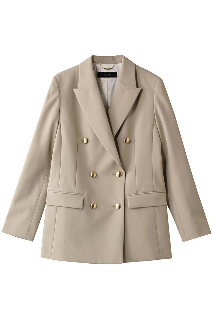 【アルアバイル/allureville】のリオペルダブルブレスト6釦ジャケット インテリア・キッズ・メンズ・レディースファッション・服の通販 founy(ファニー) https://founy.com/ ファッション Fashion レディースファッション WOMEN アウター Coat Outerwear ジャケット Jackets ジャケット Jacket ドレス Dress ファブリック Fabric |ID: prp329100004381521 ipo3291000000030624446