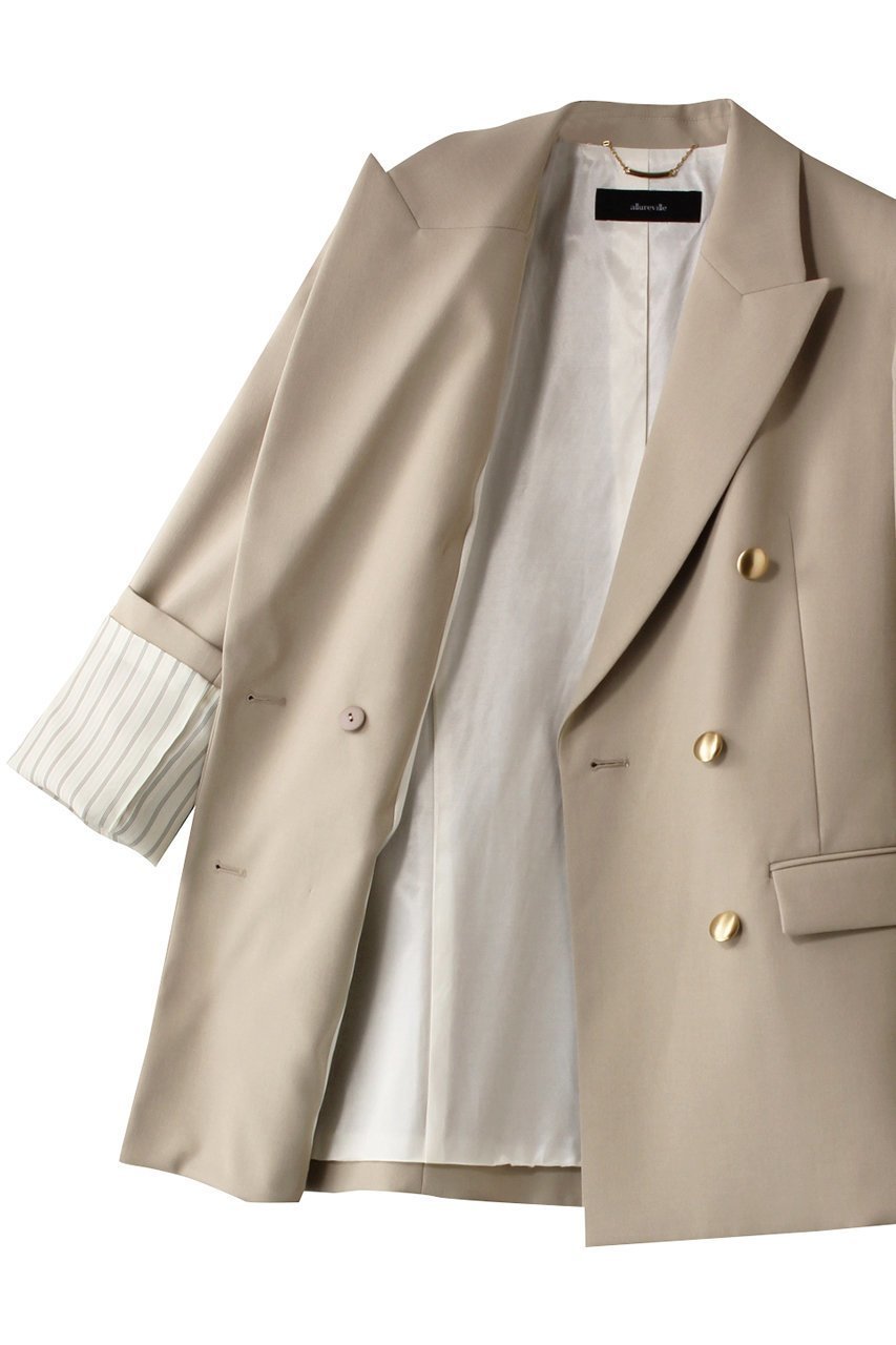 【アルアバイル/allureville】のリオペルダブルブレスト6釦ジャケット 人気、トレンドファッション・服の通販 founy(ファニー) 　ファッション　Fashion　レディースファッション　Fashion for Women　アウター　Coat / Outerwear Collection　レディースジャケット・軽アウター　Jackets　ジャケット　Jacket, Outerwear　ドレス　Dress, One-Piece　ファブリック　Fabric, Textile　other-6|ID: prp329100004381521 ipo3291000000035825798