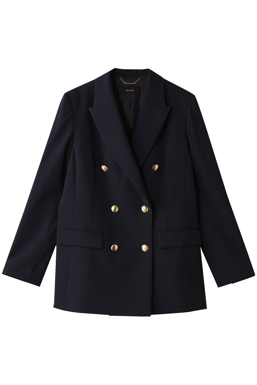 【アルアバイル/allureville】のリオペルダブルブレスト6釦ジャケット インテリア・キッズ・メンズ・レディースファッション・服の通販 founy(ファニー) ファッション Fashion レディースファッション Fashion for Women アウター Coat / Outerwear Collection レディースジャケット・軽アウター Jackets ジャケット Jacket, Outerwear ドレス Dress, One-Piece ファブリック Fabric, Textile ネイビー|ID: prp329100004381521 ipo3291000000036515610
