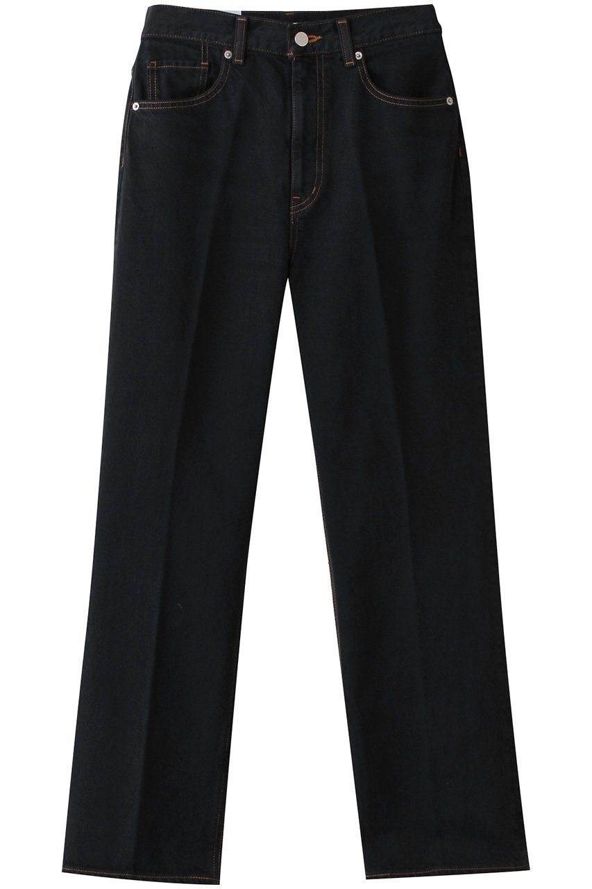 【クラネ/CLANE】のRING DENIM PANTS/デニムパンツ インテリア・キッズ・メンズ・レディースファッション・服の通販 founy(ファニー) 　ファッション　Fashion　レディースファッション　Fashion for Women　パンツ　Pants & Trousers　デニムパンツ・ジーンズ・美脚デニム　Denim Jeans & Pants　コンパクト　Compact, Small Size　ストレート　Straight, Straight Cut　センター　Center, Center Line　デニム　Denim, Jeans Material　定番　Standard, Basic Item　BLACK|ID: prp329100004381522 ipo3291000000036100100