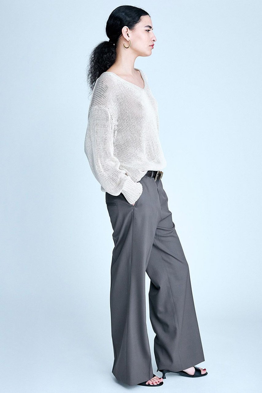 【ブリル/BRILL】のAISHA Vネックプルオーバーニット 人気、トレンドファッション・服の通販 founy(ファニー) 　ファッション　Fashion　レディースファッション　WOMEN　トップス・カットソー　Tops/Tshirt　ニット　Knit Tops　プルオーバー　Pullover　Vネック　V-Neck　リネン　Linen　エレガント 上品　Elegant　other-5|ID: prp329100004381528 ipo3291000000031334572