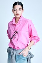 【ブリル/BRILL】のセイヒンゾメオーバーシャツ 人気、トレンドファッション・服の通販 founy(ファニー) ファッション Fashion レディースファッション Fashion for Women トップス・カットソー Cut & Sew Tops シャツ・ブラウス・オフィスカジュアル Elegant Blouses & Button-Ups サテン Satin, Glossy Fabric スリーブ Sleeve, Long Sleeve / Short Sleeve バランス Balance, Style Balance パッチ Patch, Appliqué フォルム Silhouette, Form ポケット Pocket, Pocket Detail ロング Long, Long-Length 今季 This Season, Current Season thumbnail ピンク|ID: prp329100004381529 ipo3291000000032843603