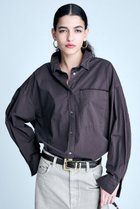 【ブリル/BRILL】のセイヒンゾメオーバーシャツ 人気、トレンドファッション・服の通販 founy(ファニー) ファッション Fashion レディースファッション Fashion for Women トップス・カットソー Cut & Sew Tops シャツ・ブラウス・オフィスカジュアル Elegant Blouses & Button-Ups サテン Satin, Glossy Fabric スリーブ Sleeve, Long Sleeve / Short Sleeve バランス Balance, Style Balance パッチ Patch, Appliqué フォルム Silhouette, Form ポケット Pocket, Pocket Detail ロング Long, Long-Length 今季 This Season, Current Season thumbnail ブラウン|ID: prp329100004381529 ipo3291000000032843614