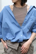 【ブリル/BRILL】のセイヒンゾメオーバーシャツ 人気、トレンドファッション・服の通販 founy(ファニー) ファッション Fashion レディースファッション Fashion for Women トップス・カットソー Cut & Sew Tops シャツ・ブラウス・オフィスカジュアル Elegant Blouses & Button-Ups サテン Satin, Glossy Fabric スリーブ Sleeve, Long Sleeve / Short Sleeve バランス Balance, Style Balance パッチ Patch, Appliqué フォルム Silhouette, Form ポケット Pocket, Pocket Detail ロング Long, Long-Length 今季 This Season, Current Season thumbnail サックス|ID: prp329100004381529 ipo3291000000032843625