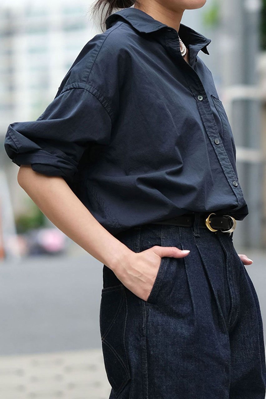 【ブリル/BRILL】のセイヒンゾメオーバーシャツ 人気、トレンドファッション・服の通販 founy(ファニー) 　ファッション　Fashion　レディースファッション　Fashion for Women　トップス・カットソー　Cut & Sew Tops　シャツ・ブラウス・オフィスカジュアル　Elegant Blouses & Button-Ups　サテン　Satin, Glossy Fabric　スリーブ　Sleeve, Long Sleeve / Short Sleeve　バランス　Balance, Style Balance　パッチ　Patch, Appliqué　フォルム　Silhouette, Form　ポケット　Pocket, Pocket Detail　ロング　Long, Long-Length　今季　This Season, Current Season　other-2|ID: prp329100004381529 ipo3291000000032843637