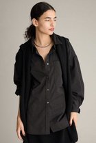 【ブリル/BRILL】のセイヒンゾメオーバーシャツ 人気、トレンドファッション・服の通販 founy(ファニー) ファッション Fashion レディースファッション Fashion for Women トップス・カットソー Cut & Sew Tops シャツ・ブラウス・オフィスカジュアル Elegant Blouses & Button-Ups サテン Satin, Glossy Fabric スリーブ Sleeve, Long Sleeve / Short Sleeve バランス Balance, Style Balance パッチ Patch, Appliqué フォルム Silhouette, Form ポケット Pocket, Pocket Detail ロング Long, Long-Length 今季 This Season, Current Season thumbnail ブラック|ID: prp329100004381529 ipo3291000000034555514