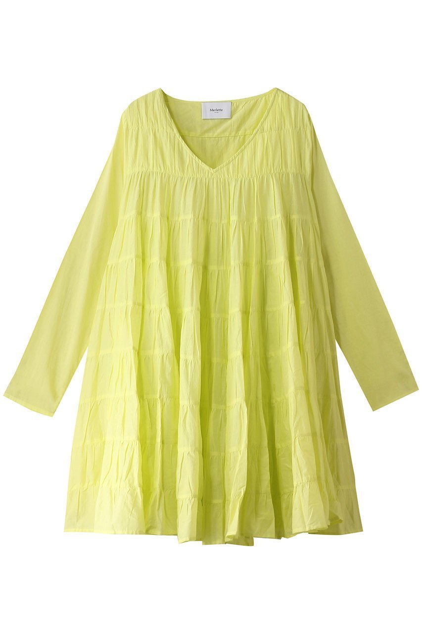 【マーレット/MERLETTE】のSOLIS Vネックティアードドレス 人気、トレンドファッション・服の通販 founy(ファニー) 　ファッション　Fashion　レディースファッション　Fashion for Women　ワンピース　Dresses　フォーマル・パーティードレス・結婚式用ドレス　Elegant & Casual Dresses　チュニック　Tunic Tops & Dresses　インナーキャミ　Inner Camisole　エアリー　Airy Texture　チュニック　Tunic, Long Top　デニム　Denim, Jeans Material　ドレス　Dress, One-Piece　 other-1|ID: prp329100004381533 ipo3291000000032879615