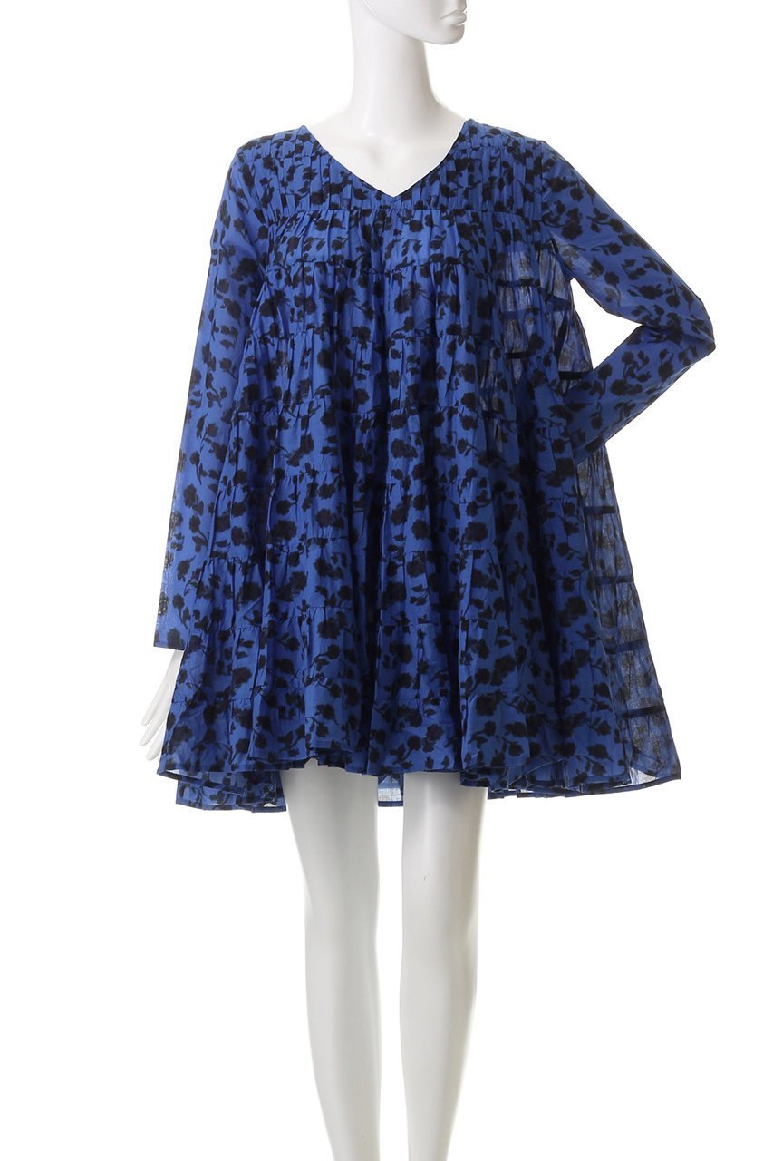 【マーレット/MERLETTE】のSOLIS PRINT Vネックティアードドレス 人気、トレンドファッション・服の通販 founy(ファニー) 　ファッション　Fashion　レディースファッション　Fashion for Women　ワンピース　Dresses　フォーマル・パーティードレス・結婚式用ドレス　Elegant & Casual Dresses　チュニック　Tunic Tops & Dresses　チュニック　Tunic, Long Top　ドレス　Dress, One-Piece　フラワー　Flower, Floral　プリント　Print, Printed Pattern　リゾート　Resort, Vacation Style　エレガント 上品　Elegant　再入荷　Restock / Back in Stock　夏　Summer　春　Spring　S/S・春夏　SS, Spring/Summer, Warm Season　other-2|ID: prp329100004381534 ipo3291000000032731660