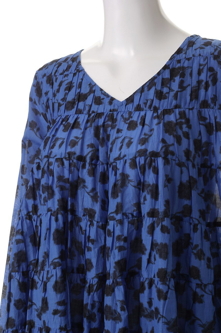 【マーレット/MERLETTE】のSOLIS PRINT Vネックティアードドレス 人気、トレンドファッション・服の通販 founy(ファニー) 　ファッション　Fashion　レディースファッション　Fashion for Women　ワンピース　Dresses　フォーマル・パーティードレス・結婚式用ドレス　Elegant & Casual Dresses　チュニック　Tunic Tops & Dresses　チュニック　Tunic, Long Top　ドレス　Dress, One-Piece　フラワー　Flower, Floral　プリント　Print, Printed Pattern　リゾート　Resort, Vacation Style　エレガント 上品　Elegant　再入荷　Restock / Back in Stock　夏　Summer　春　Spring　S/S・春夏　SS, Spring/Summer, Warm Season　other-5|ID: prp329100004381534 ipo3291000000032731663
