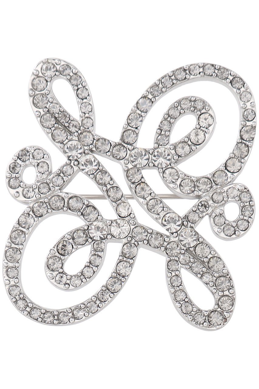 【アナイ/ANAYI】のロゴモチーフビジューブローチ インテリア・キッズ・メンズ・レディースファッション・服の通販 founy(ファニー) 　ファッション　Fashion　レディースファッション　Fashion for Women　ジュエリー　Jewelry　オケージョン　Occasion Wear　シルバー　Silver, Metallic Silver　ジャケット　Jacket, Outerwear　ビジュー　Bijou, Jewel-like Accent　ブローチ　Brooch, Pin Brooch　モダン　Modern, Contemporary　モチーフ　Motif, Design Theme　リュクス　Luxury, Elegant, High-End, Chic　シルバー|ID: prp329100004381536 ipo3291000000035756803