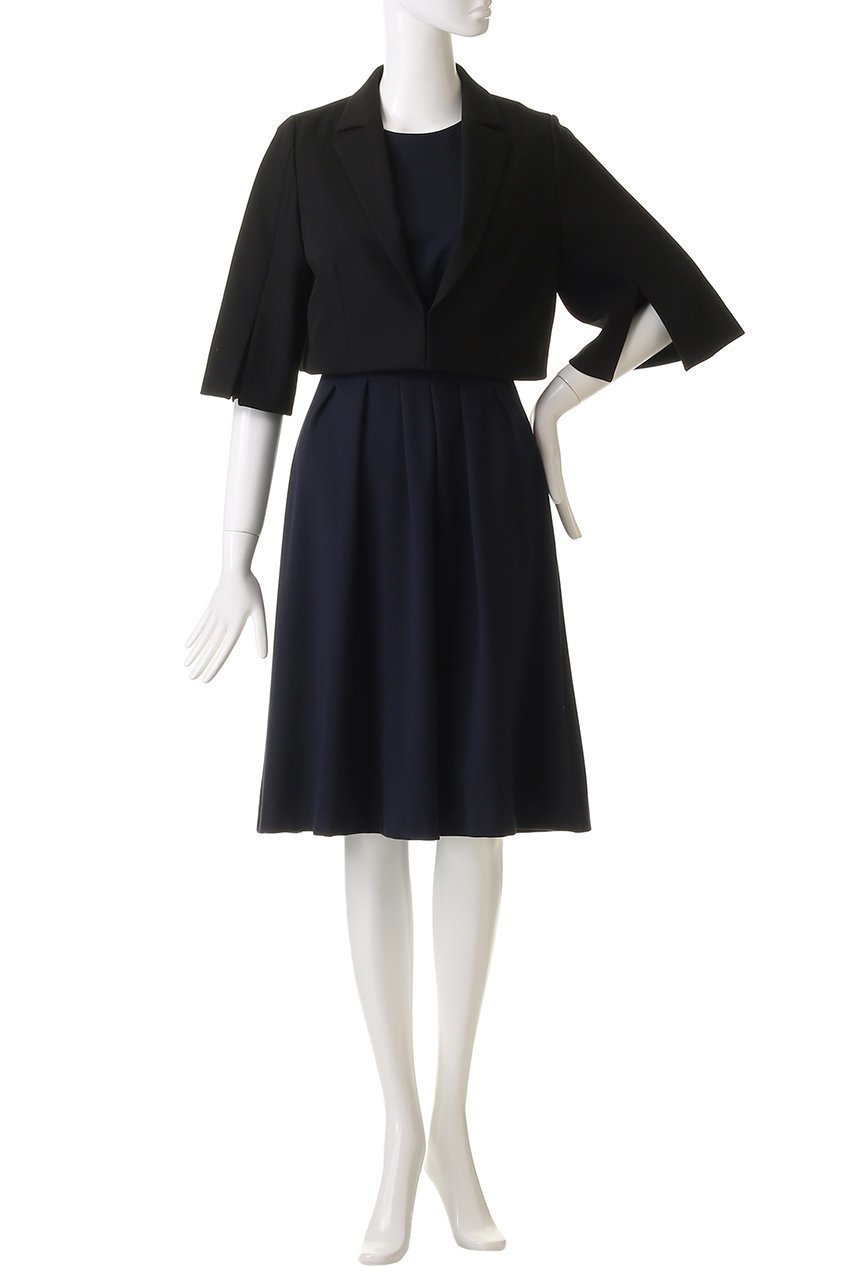 【アナイ/ANAYI】のマットダブルサテンボレロジャケット 人気、トレンドファッション・服の通販 founy(ファニー) 　ファッション　Fashion　レディースファッション　WOMEN　アウター　Coat Outerwear　ジャケット　Jackets　ボレロ　Bolero jackets　サテン　Satin　ジャケット　Jacket　スリット　Slit　セレモニー　Ceremony　ボレロ　Bolero　other-2|ID: prp329100004381538 ipo3291000000031334610