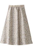 【アナイ/ANAYI】のレタードジャガードギャザースカート ベージュ|ID: prp329100004381539 ipo3291000000035052790