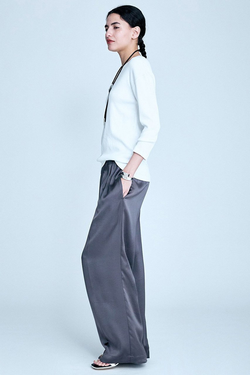 【ブリル/BRILL】のサテンストレートパンツ 人気、トレンドファッション・服の通販 founy(ファニー) ファッション Fashion レディースファッション Fashion for Women パンツ Pants & Trousers サテン Satin, Glossy Fabric シルク Silk, 100% Silk ストリング String, Drawstring リラックス Relax, Relaxed Fit エレガント 上品 Elegant other-7|ID: prp329100004381549 ipo3291000000035498535