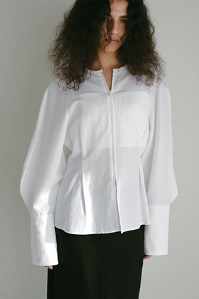 【エトレトウキョウ/ETRE TOKYO】 フロントファスナーウエストシェイプトップス人気、トレンドファッション・服の通販 founy(ファニー) ファッション Fashion レディースファッション Fashion for Women トップス・カットソー Cut & Sew Tops シャツ・ブラウス・オフィスカジュアル Elegant Blouses & Button-Ups カフス Cuff Design クラシカル Classical, Vintage-Inspired スリーブ Sleeve, Long Sleeve / Short Sleeve バランス Balance, Style Balance フロント Front, Front Design ロング Long, Long-Length 羽織 Haori, Light Jacket |ID:prp329100004381555