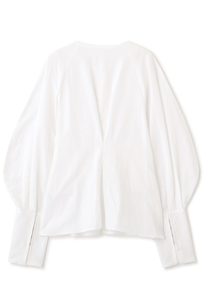 【エトレトウキョウ/ETRE TOKYO】のフロントファスナーウエストシェイプトップス 人気、トレンドファッション・服の通販 founy(ファニー) 　ファッション　Fashion　レディースファッション　Fashion for Women　トップス・カットソー　Cut & Sew Tops　シャツ・ブラウス・オフィスカジュアル　Elegant Blouses & Button-Ups　カフス　Cuff Design　クラシカル　Classical, Vintage-Inspired　スリーブ　Sleeve, Long Sleeve / Short Sleeve　バランス　Balance, Style Balance　フロント　Front, Front Design　ロング　Long, Long-Length　羽織　Haori, Light Jacket　other-8|ID: prp329100004381555 ipo3291000000034955599