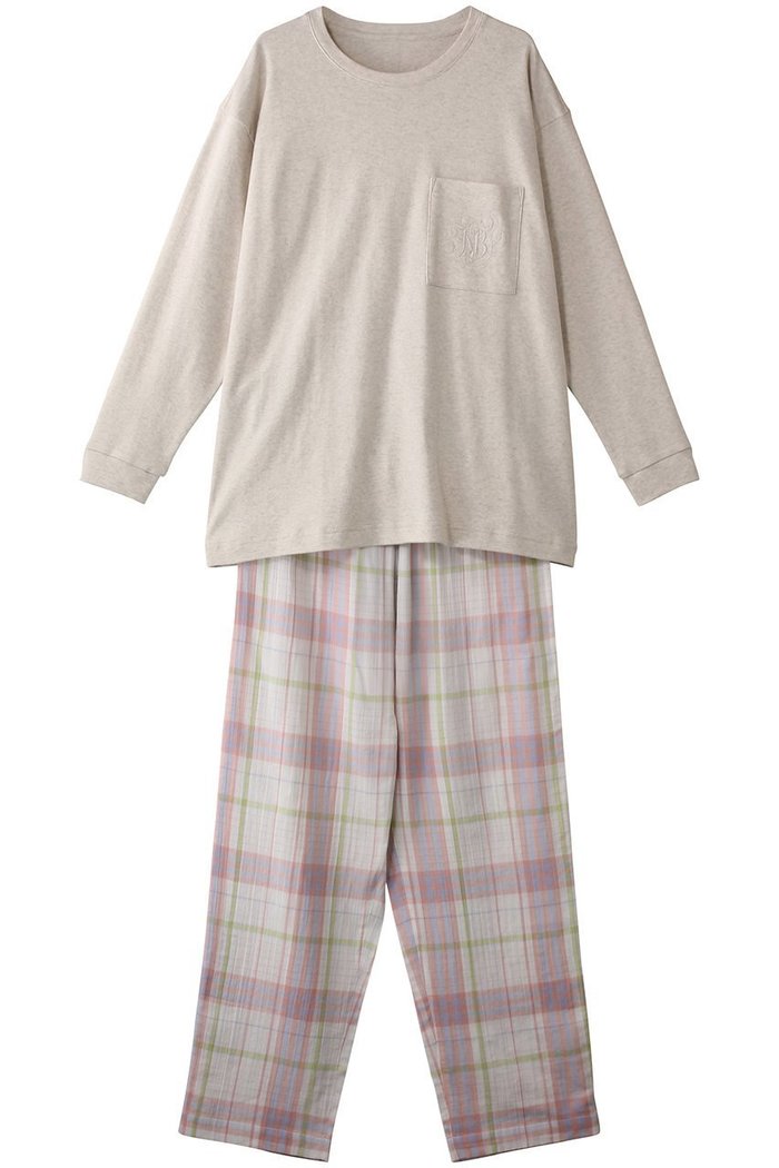【キッドブルー/KID BLUE】のWガーゼラインチェックパジャマ インテリア・キッズ・メンズ・レディースファッション・服の通販 founy(ファニー) https://founy.com/ ファッション Fashion レディースファッション Fashion for Women シンプル Simple, Minimal パジャマ Pajamas, Sleepwear 人気 Popular, Best Seller |ID: prp329100004382905 ipo3291000000032833562