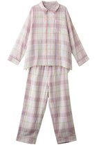 【キッドブルー/KID BLUE】のWガーゼラインチェックパジャマ ピンク|ID: prp329100004382906 ipo3291000000032833572