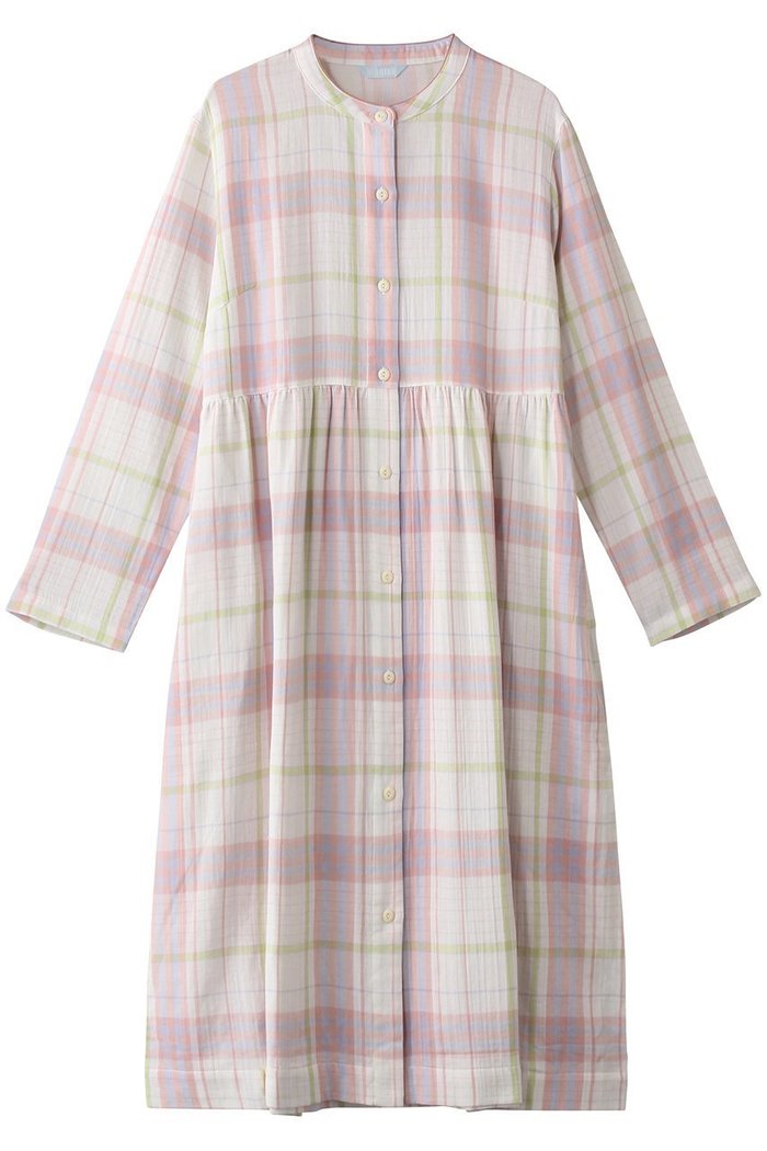 【キッドブルー/KID BLUE】のWガーゼラインチェックナイティ インテリア・キッズ・メンズ・レディースファッション・服の通販 founy(ファニー) https://founy.com/ ファッション Fashion レディースファッション Fashion for Women ギャザー Gathered, Ruffled チェック Check, Plaid, Tartan パイピング Piping, Trim Design パジャマ Pajamas, Sleepwear 人気 Popular, Best Seller |ID: prp329100004382907 ipo3291000000032834090