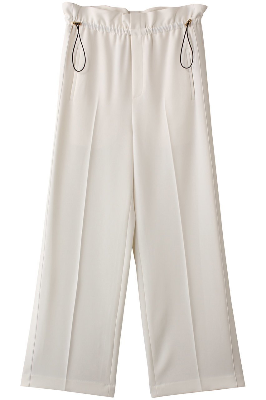 【ベイジ,/BEIGE,】のRUE(ルー)/ウエストゴムワイドストレートパンツ インテリア・キッズ・メンズ・レディースファッション・服の通販 founy(ファニー) 　ファッション　Fashion　レディースファッション　Fashion for Women　パンツ　Pants & Trousers　ギャザー　Gathered, Ruffled　センター　Center, Center Line　ファブリック　Fabric, Textile　エレガント 上品　Elegant　Meringue|ID: prp329100004382940 ipo3291000000035419219