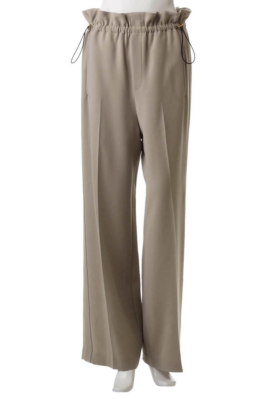 【ベイジ,/BEIGE,】のRUE(ルー)/ウエストゴムワイドストレートパンツ 人気、トレンドファッション・服の通販 founy(ファニー) 　ファッション　Fashion　レディースファッション　Fashion for Women　パンツ　Pants & Trousers　ギャザー　Gathered, Ruffled　センター　Center, Center Line　ファブリック　Fabric, Textile　エレガント 上品　Elegant　other-2|ID: prp329100004382940 ipo3291000000035419222