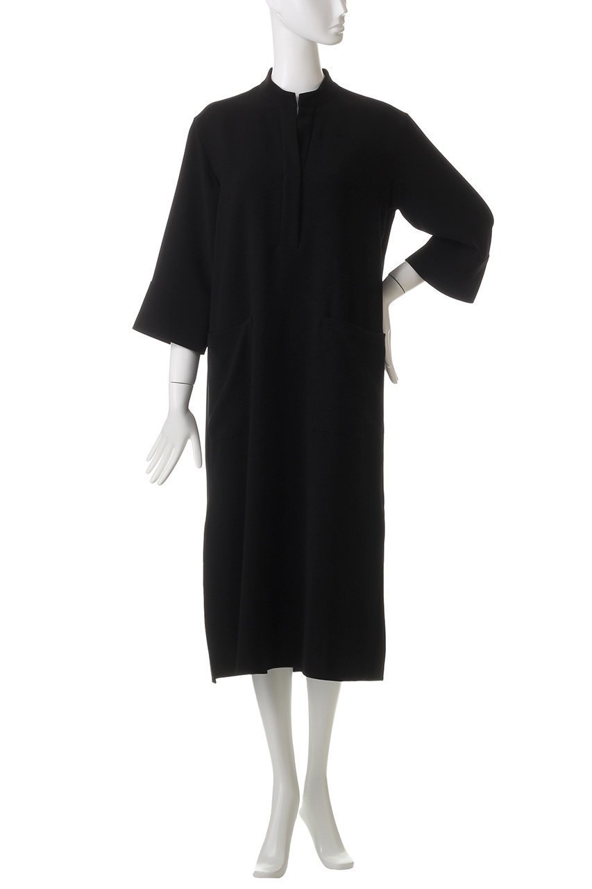 【ベイジ,/BEIGE,】のRUE(ルー)/クロスオーバーVネックワンピース 人気、トレンドファッション・服の通販 founy(ファニー) 　ファッション　Fashion　レディースファッション　Fashion for Women　ワンピース　Dresses　チュニック　Tunic Tops & Dresses　なめらか　Smooth, Silky Texture　シューズ　Shoes, Footwear　スタンド　Stand Collar, Upright Stand　スリット　Slit, Slit Detail　チュニック　Tunic, Long Top　ファブリック　Fabric, Textile　リゾート　Resort, Vacation Style　ロング　Long, Long-Length　エレガント 上品　Elegant　other-2|ID: prp329100004382941 ipo3291000000035848893