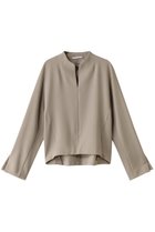 【ベイジ,/BEIGE,】のRUE(ルー)/スリットネックフォルムブラウス Taupe|ID: prp329100004382944 ipo3291000000032866304