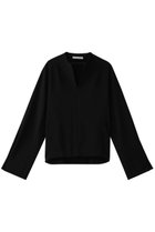 【ベイジ,/BEIGE,】のRUE(ルー)/スリットネックフォルムブラウス Black|ID: prp329100004382944 ipo3291000000036029282