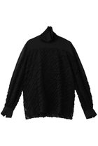 【ベイジ,/BEIGE,】のBANKSIA(バンクシア)/ニットコンビカットジャカードブラウス Black|ID: prp329100004382945 ipo3291000000032866356