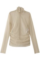 【ベイジ,/BEIGE,】のTAMARIX(タマリクス)/ストレッチチュールハイネックブラウス Beige|ID: prp329100004382947 ipo3291000000032866404