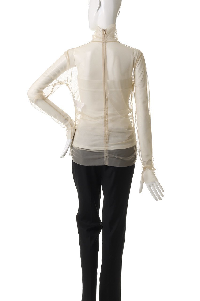 【ベイジ,/BEIGE,】のTAMARIX(タマリクス)/ストレッチチュールハイネックブラウス 人気、トレンドファッション・服の通販 founy(ファニー) 　ファッション　Fashion　レディースファッション　Fashion for Women　トップス・カットソー　Cut & Sew Tops　シャツ・ブラウス・オフィスカジュアル　Elegant Blouses & Button-Ups　インナー　Innerwear　ストレッチ　Stretch, Stretchy Fabric　スリーブ　Sleeve, Long Sleeve / Short Sleeve　タートルネック　Turtleneck, High Neck　ロング　Long, Long-Length　other-4|ID: prp329100004382947 ipo3291000000032866419