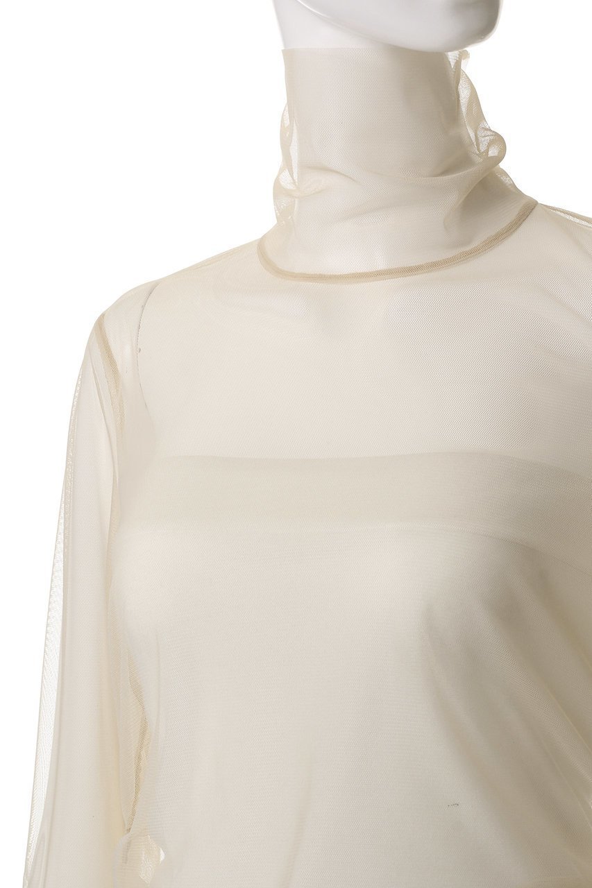 【ベイジ,/BEIGE,】のTAMARIX(タマリクス)/ストレッチチュールハイネックブラウス 人気、トレンドファッション・服の通販 founy(ファニー) 　ファッション　Fashion　レディースファッション　Fashion for Women　トップス・カットソー　Cut & Sew Tops　シャツ・ブラウス・オフィスカジュアル　Elegant Blouses & Button-Ups　インナー　Innerwear　ストレッチ　Stretch, Stretchy Fabric　スリーブ　Sleeve, Long Sleeve / Short Sleeve　タートルネック　Turtleneck, High Neck　ロング　Long, Long-Length　other-5|ID: prp329100004382947 ipo3291000000032866424