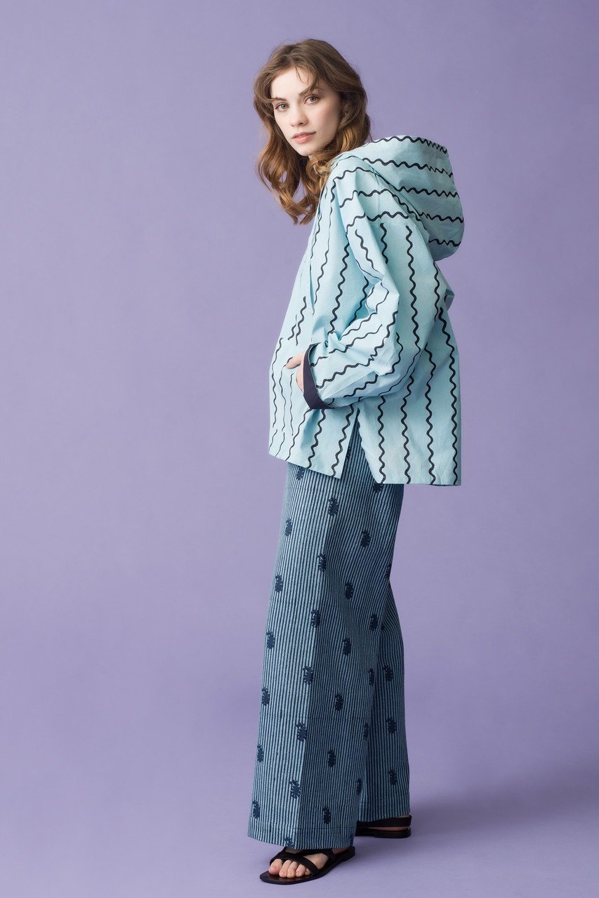 【エスゼット ブロックプリント/SZ Blockprints】のSURF PULLOVER MAGGI サーフプルオーバー 人気、トレンドファッション・服の通販 founy(ファニー) 　ファッション　Fashion　レディースファッション　Fashion for Women　トップス・カットソー　Cut & Sew Tops　シャツ・ブラウス・オフィスカジュアル　Elegant Blouses & Button-Ups　レディースパーカー・カジュアルフーディー　Casual Hoodies & Sweatshirts　ロングTシャツ・Tシャツ　Longline T-Shirts & Tees　カジュアルプルオーバー・ニットトップス　Pullovers & Knit Tops / Casual Pullovers　スウェット・クルーネックトップス　Sweatshirts & Crewnecks / Relaxed Fit Sweat Tops　カットソー・ベーシックTシャツ　Cut-and-Sewn Tops / Stretch Tees & Basics　スリット　Slit, Slit Detail　プリント　Print, Printed Pattern　ポケット　Pocket, Pocket Detail　リボン　Ribbon, Bow　other-7|ID: prp329100004382950 ipo3291000000032876108