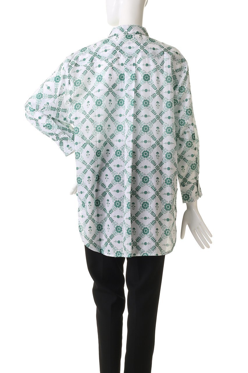 【エスゼット ブロックプリント/SZ Blockprints】のOVERSIZED BUTTON DOWN CHAKRI ボタンダウンシャツ 人気、トレンドファッション・服の通販 founy(ファニー) ファッション Fashion レディースファッション Fashion for Women トップス・カットソー Cut & Sew Tops シャツ・ブラウス・オフィスカジュアル Elegant Blouses & Button-Ups オリエンタル Oriental Pattern スリーブ Sleeve, Long Sleeve / Short Sleeve デニム Denim, Jeans Material フレア Flare, Flared プリント Print, Printed Pattern リラックス Relax, Relaxed Fit ロング Long, Long-Length other-4|ID: prp329100004382951 ipo3291000000032866466
