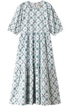 【エスゼット ブロックプリント/SZ Blockprints】のGAIA DRESS CHAKRI ティアードワンピース ライトブルー|ID: prp329100004382952 ipo3291000000032876221