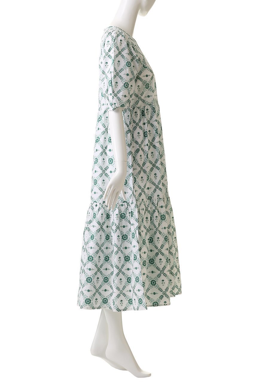 【エスゼット ブロックプリント/SZ Blockprints】のGAIA DRESS CHAKRI ティアードワンピース 人気、トレンドファッション・服の通販 founy(ファニー) 　ファッション　Fashion　レディースファッション　Fashion for Women　ワンピース　Dresses　フォーマル・パーティードレス・結婚式用ドレス　Elegant & Casual Dresses　チュニック　Tunic Tops & Dresses　オリエンタル　Oriental Pattern　チュニック　Tunic, Long Top　ティアードワンピース　Tiered Dress, Flared Dress　プリント　Print, Printed Pattern　リゾート　Resort, Vacation Style　今季　This Season, Current Season　再入荷　Restock / Back in Stock　other-3|ID: prp329100004382952 ipo3291000000032876233
